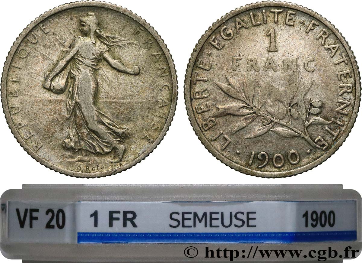 1 franc Semeuse 1900  F.217/4 TB20 GENI