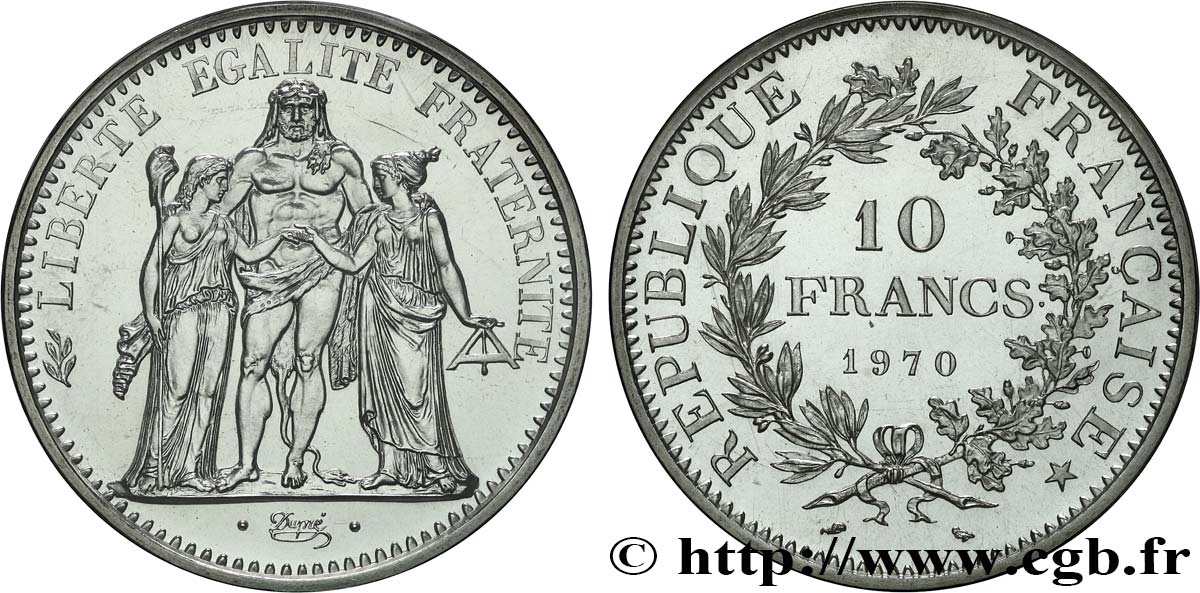 10 francs Hercule 1970  F.364/9 FDC 