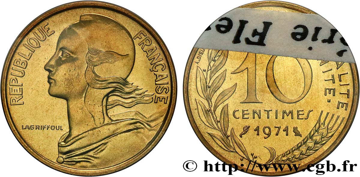 10 centimes Marianne 1971 Paris F.144/11 FDC 
