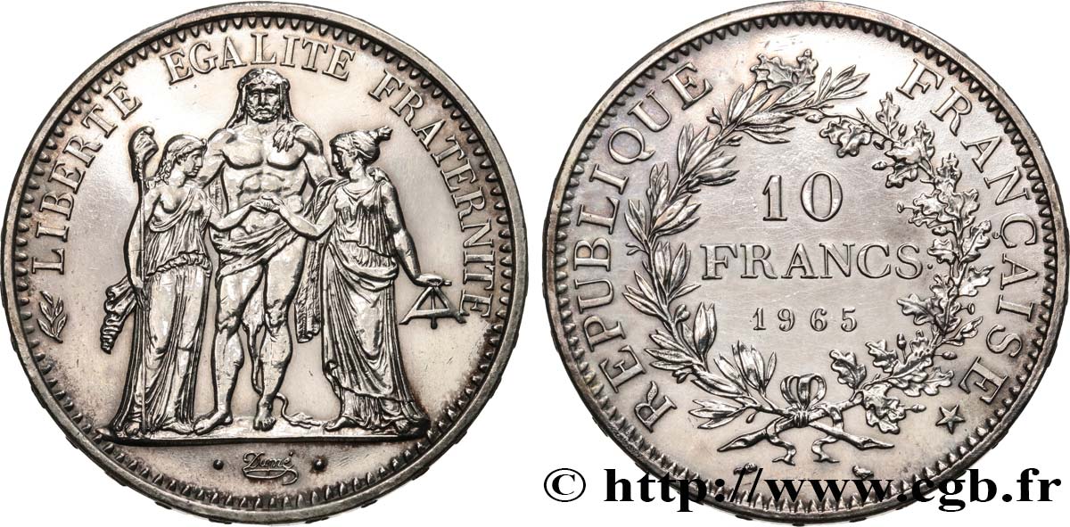 10 francs Hercule 1965  F.364/3 fST 