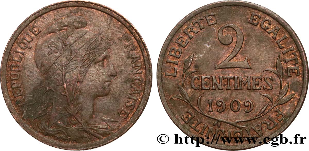 2 centimes Daniel-Dupuis 1909 Paris F.110/12 TTB40 