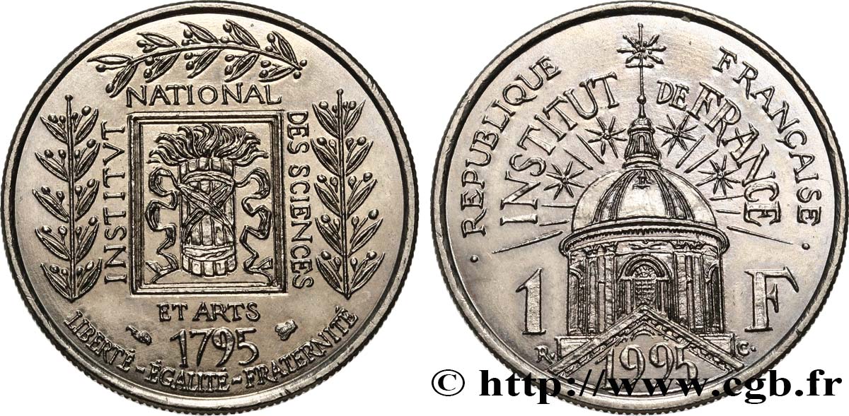 1 franc Institut de France 1995  F.230/2 EBC60 