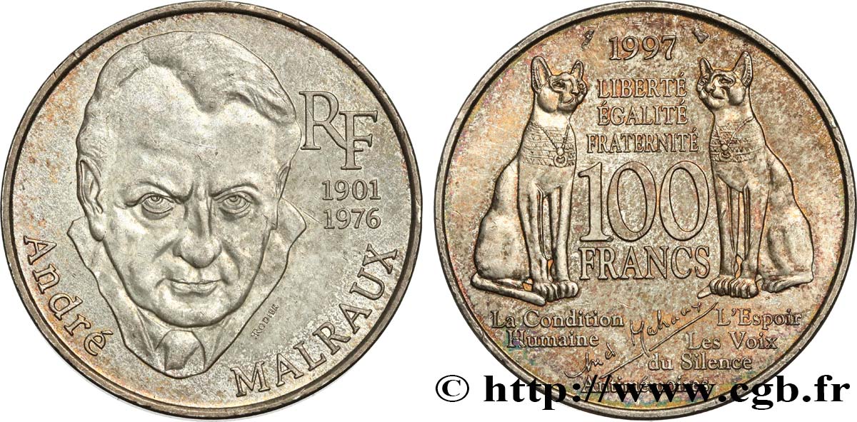 100 francs Malraux 1997  F.465/2 MBC+ 