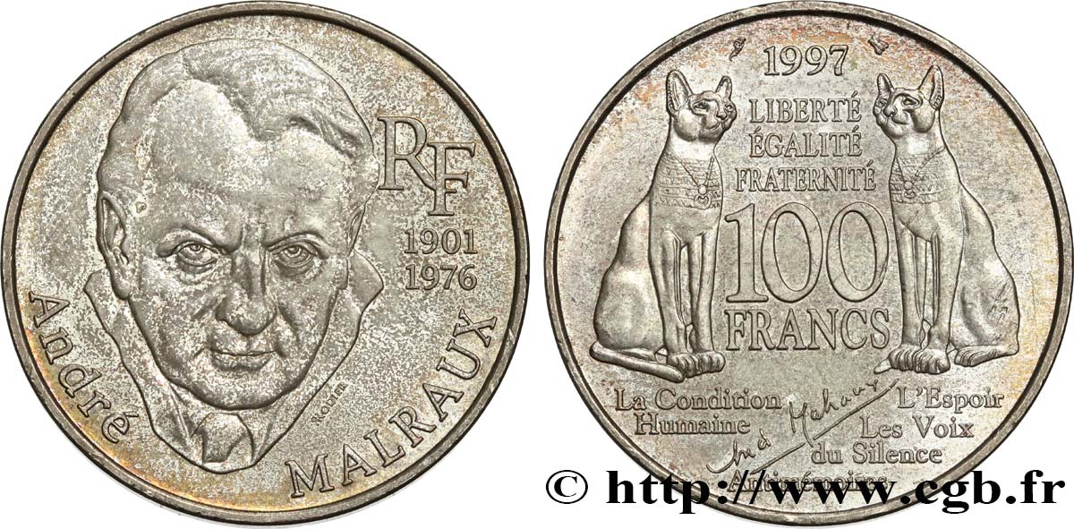 100 francs Malraux 1997  F.465/2 MBC+ 