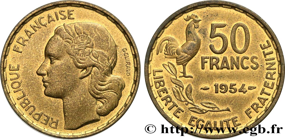 50 francs Guiraud 1954  F.425/12 BB45 
