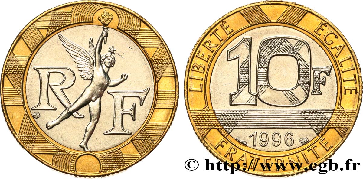 10 francs Génie de la Bastille 1996 Pessac F.375/13 MS 