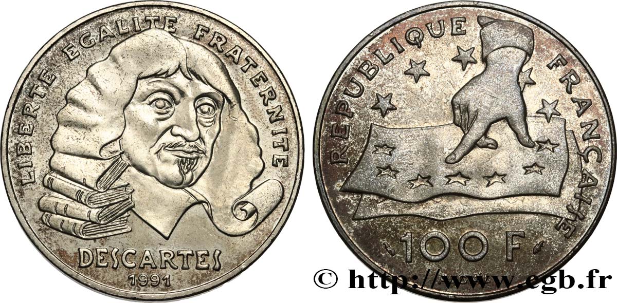 100 francs René Descartes 1991  F.459/2 VZ 
