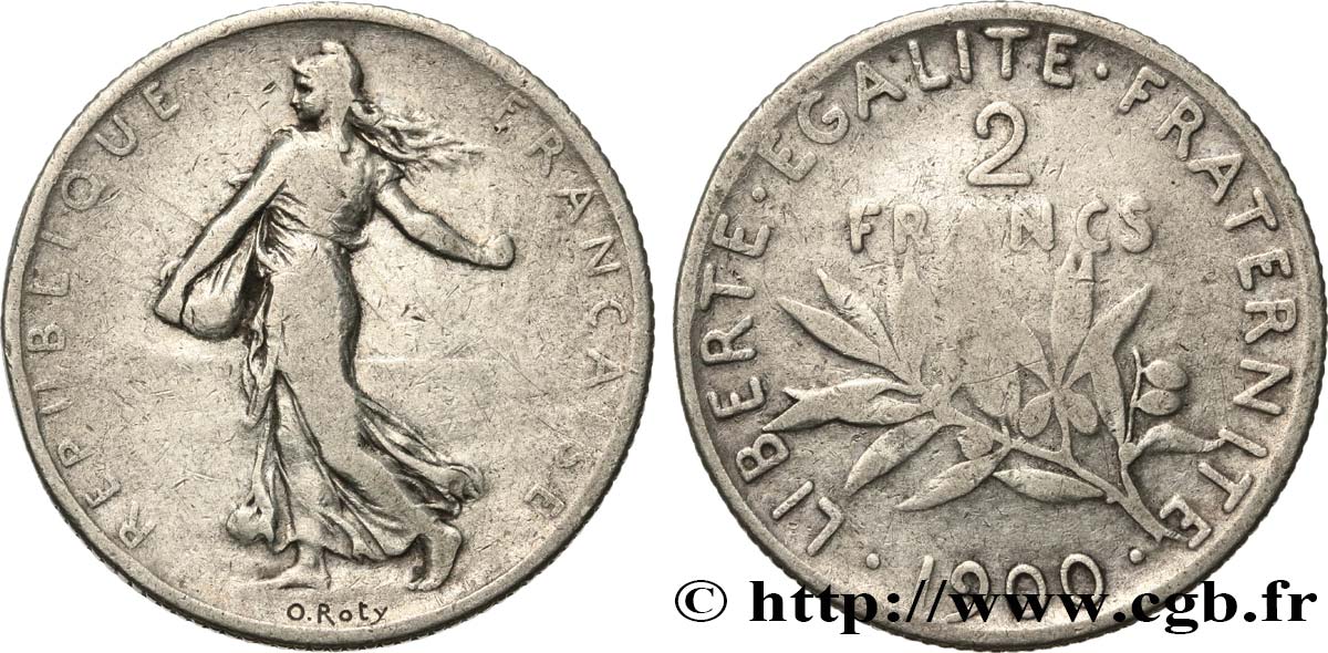 2 francs Semeuse 1900  F.266/4 MB15 