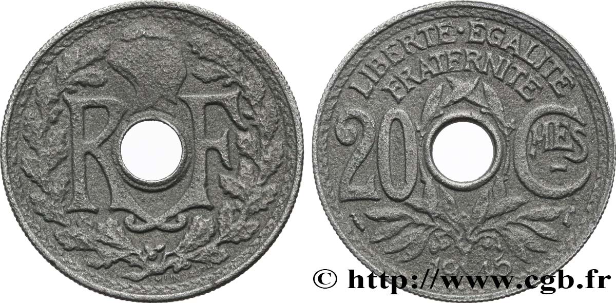 20 centimes Lindauer 1945  F.155/2 TB15 
