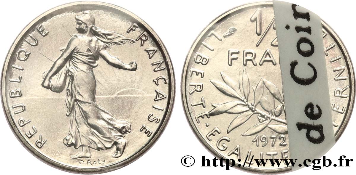 1/2 franc Semeuse 1972 Paris F.198/11 FDC 
