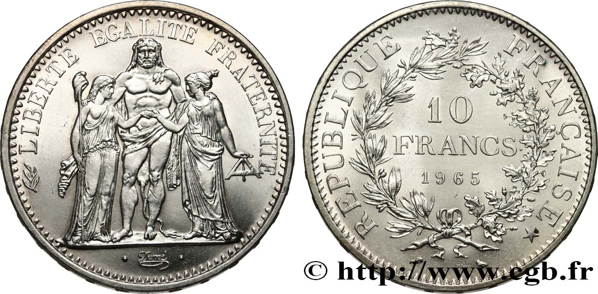 10 francs Hercule 1965  F.364/3 SPL+ 