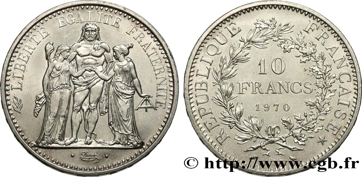 10 francs Hercule 1970  F.364/9 MS61 