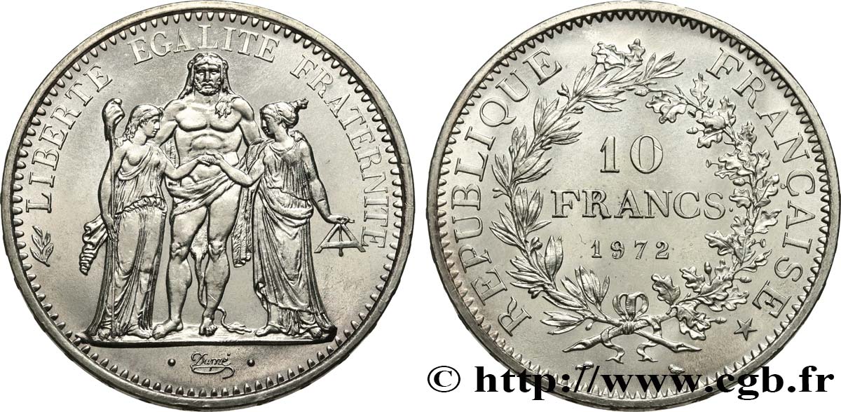 10 francs Hercule 1972  F.364/11 SPL64 