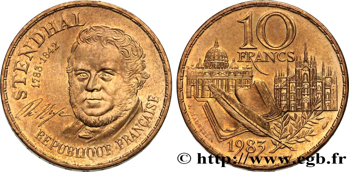 10 francs Stendhal 1983  F.368/2 SUP62 