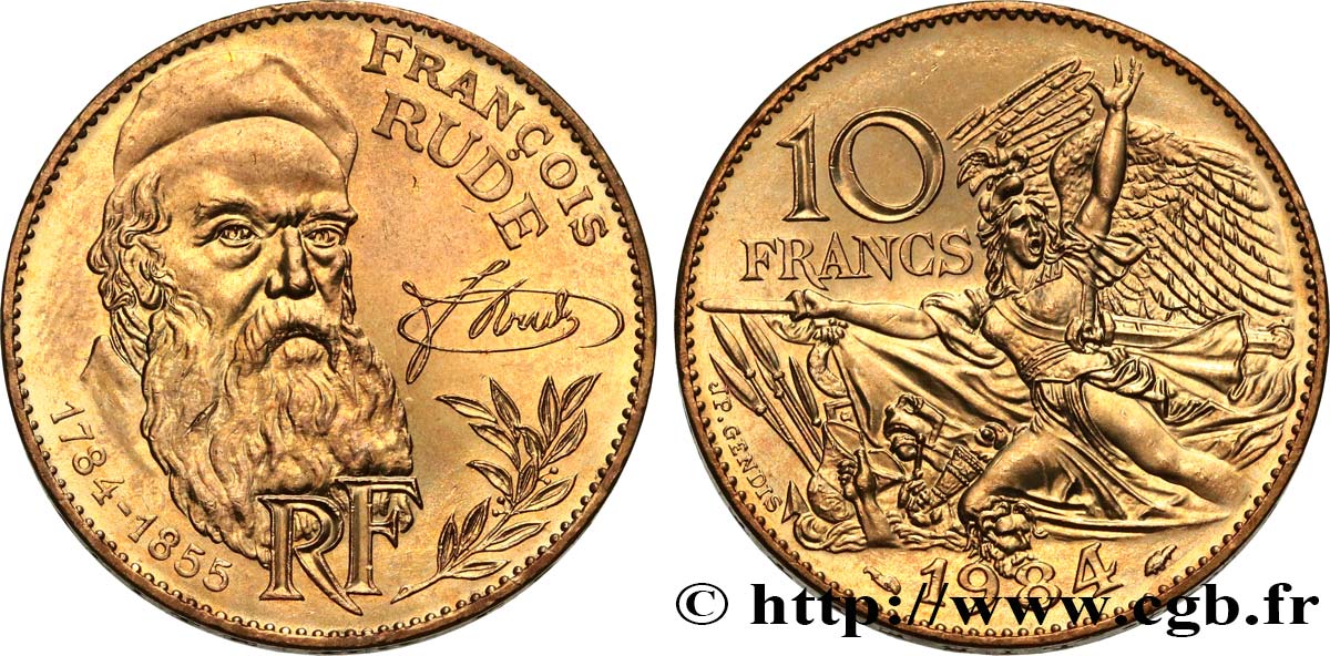 10 francs François Rude 1984  F.369/2 SPL62 
