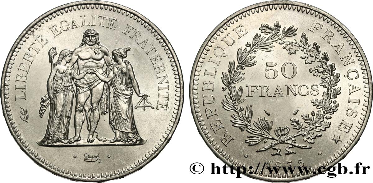 50 francs Hercule 1975  F.427/3 VZ62 