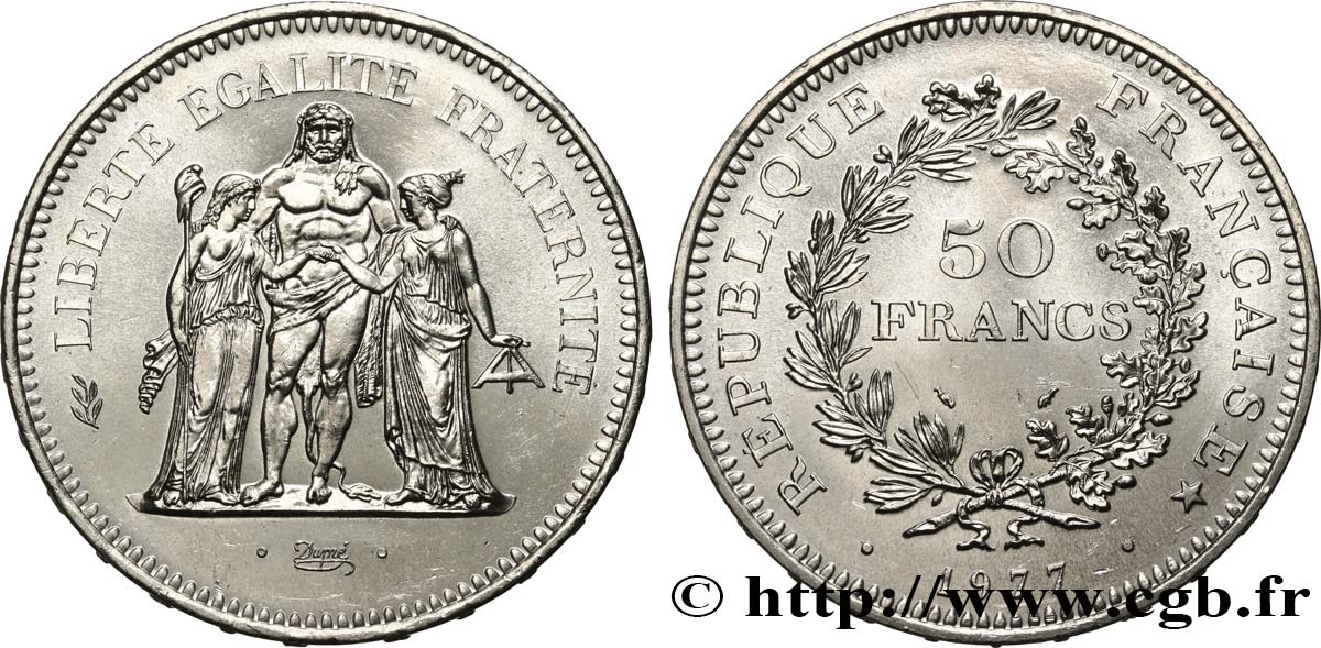 50 francs Hercule 1977  F.427/5 SPL63 