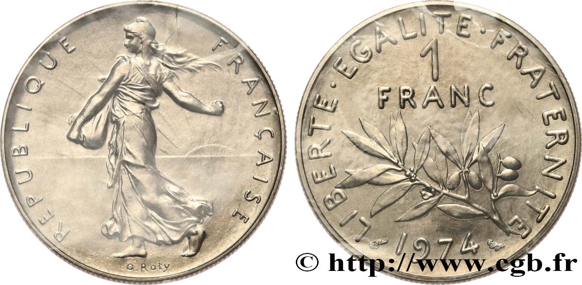1 franc Semeuse, nickel 1974 Pessac F.226/19 FDC 