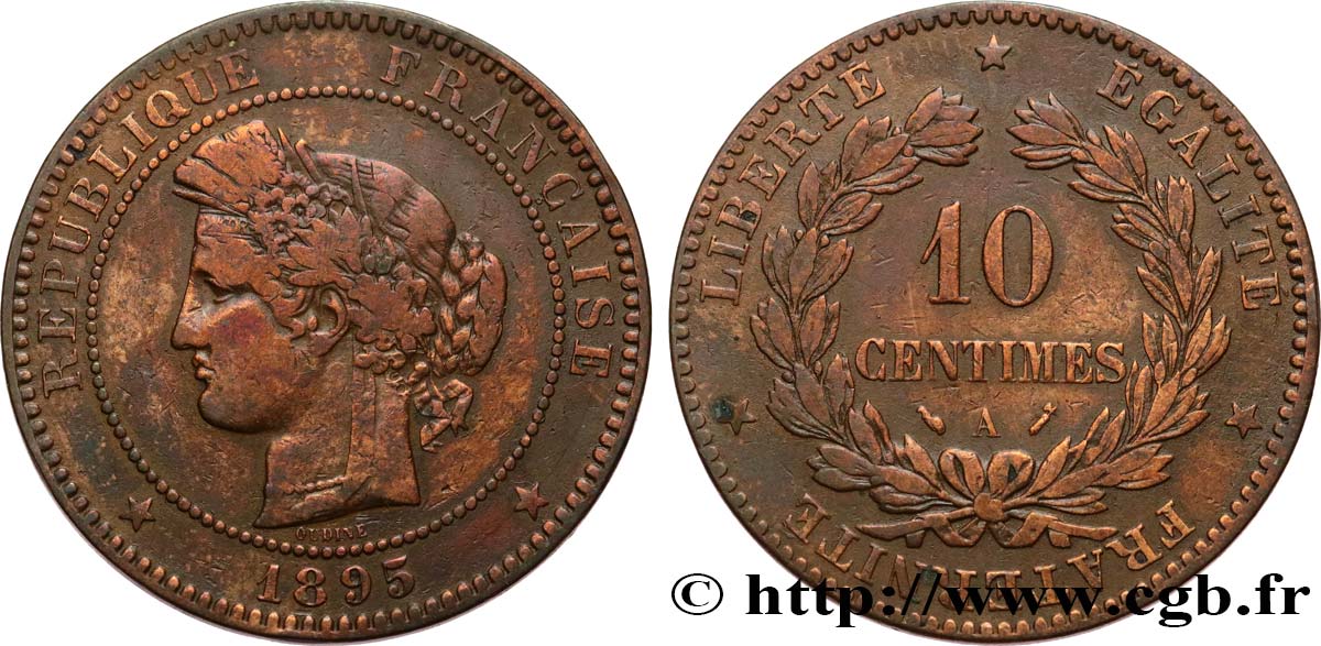 10 centimes Cérès 1895 Paris F.135/40 BC20 