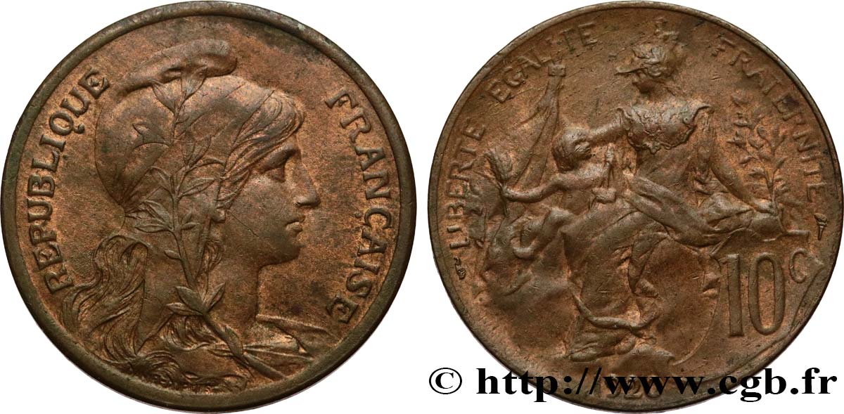 10 centimes Daniel-Dupuis 1920  F.136/29 AU50 