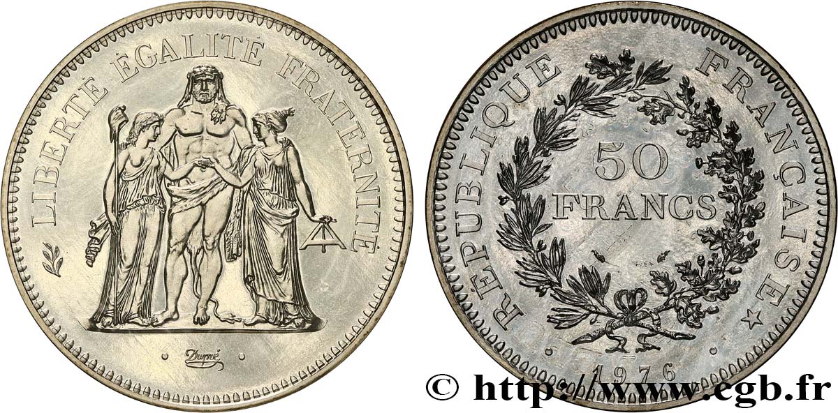 50 francs Hercule 1976  F.427/4 FDC 