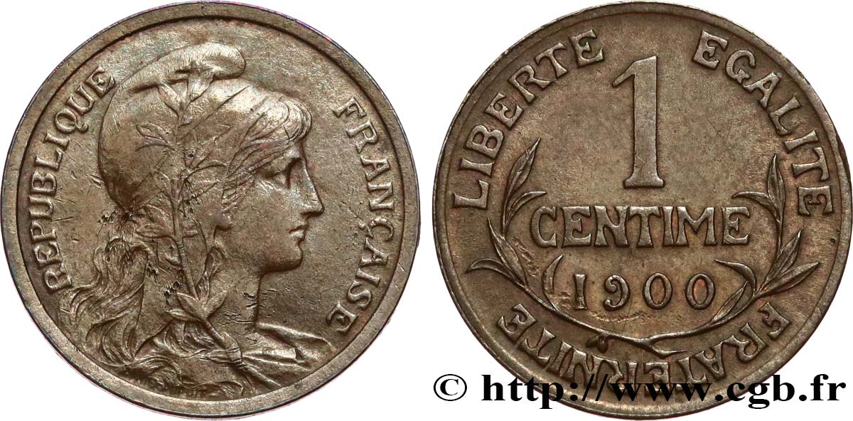 1 centime Daniel-Dupuis 1900 Paris F.105/4 TB+ 