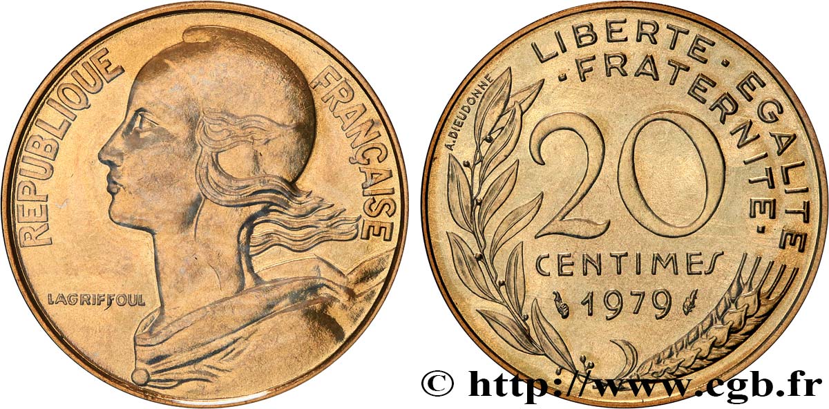 20 centimes Marianne 1979 Pessac F.156/19 FDC 