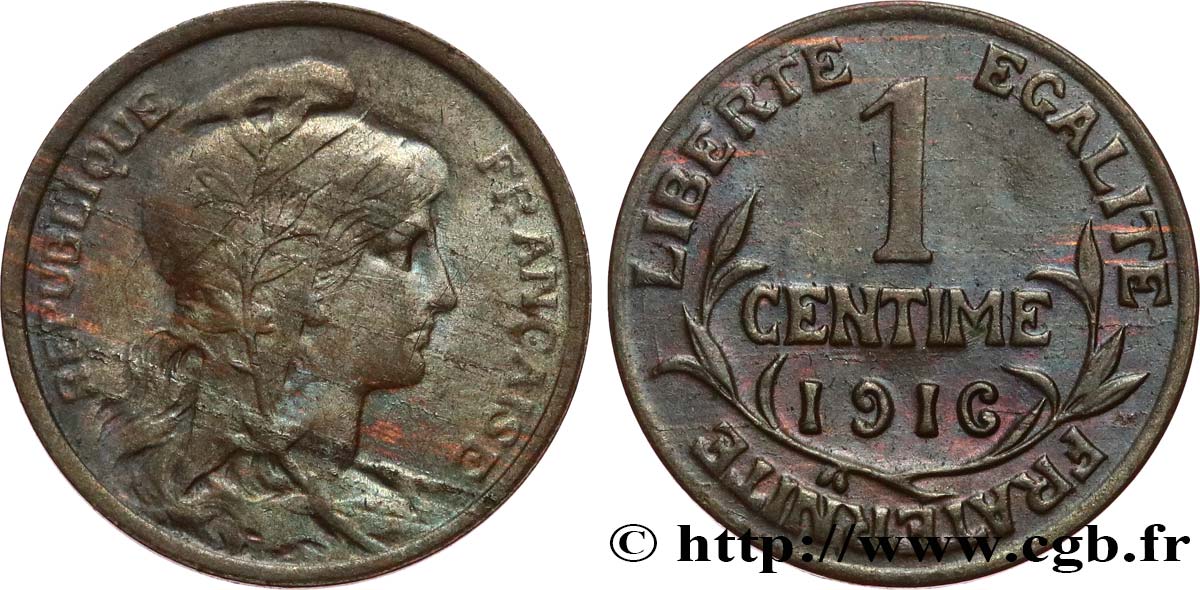 1 centime Daniel-Dupuis 1916 Paris F.105/17 BB45 