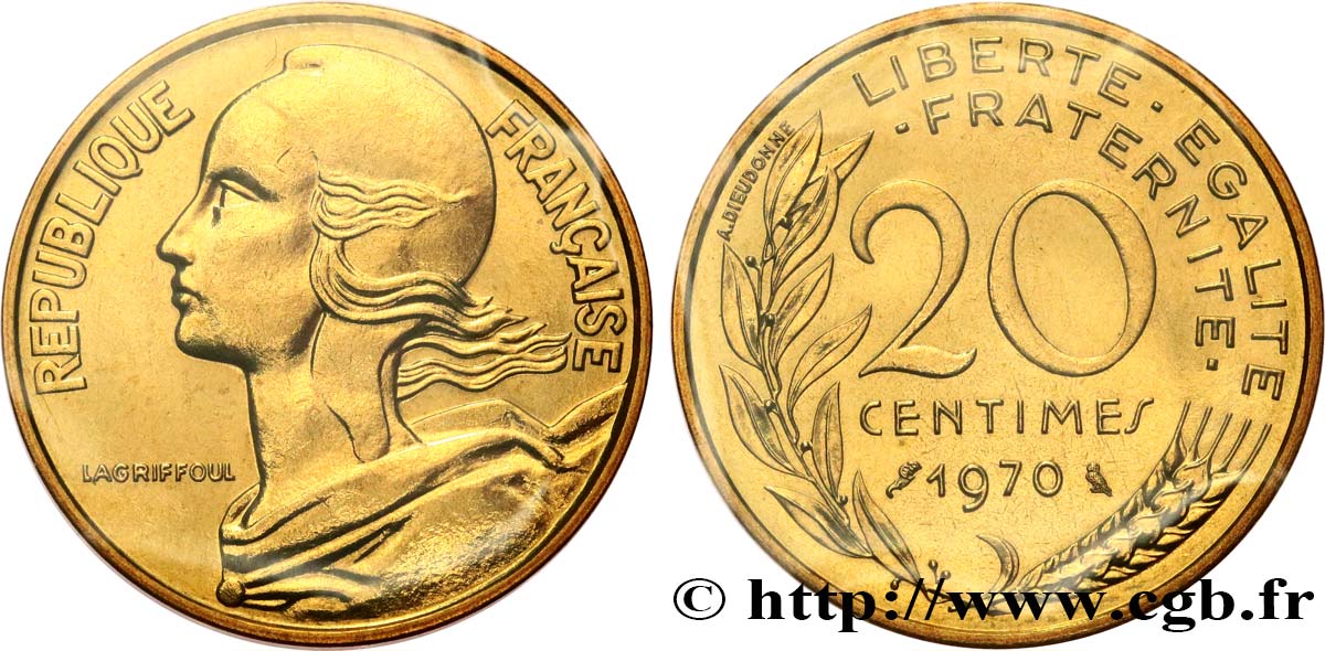 20 centimes Marianne 1970 Paris F.156/10 MS 