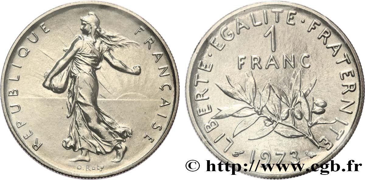 1 franc Semeuse, nickel 1973 Pessac F.226/18 MS 