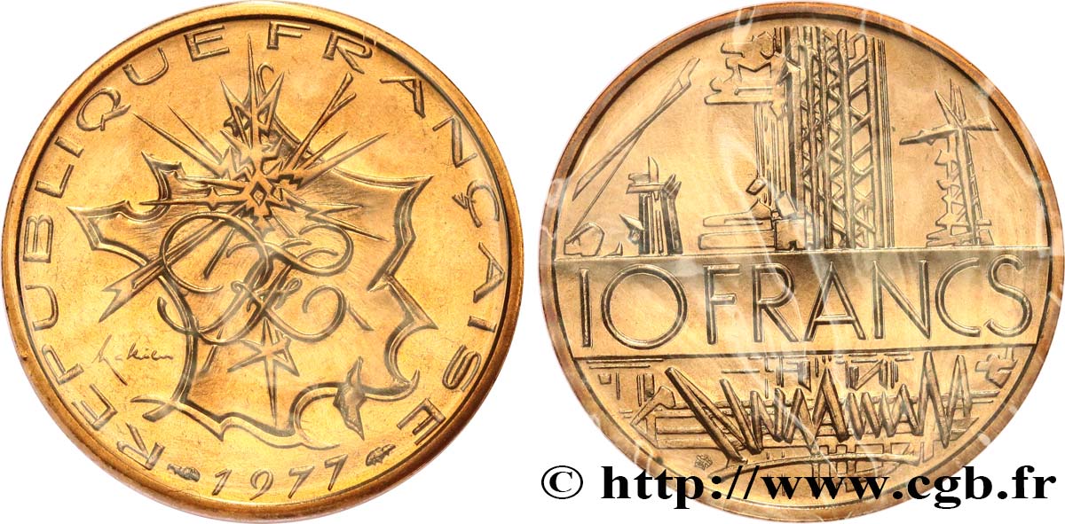 10 francs Mathieu, Tranche B 1977 Pessac F.365/5 MS 