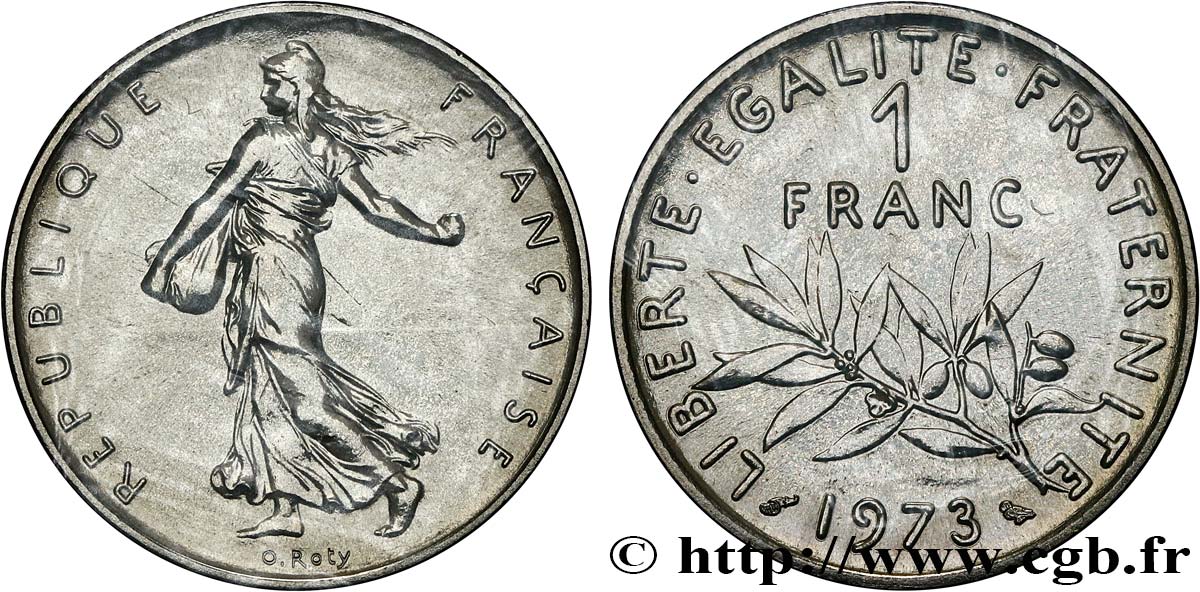 1 franc Semeuse, nickel 1973 Pessac F.226/18 MS 