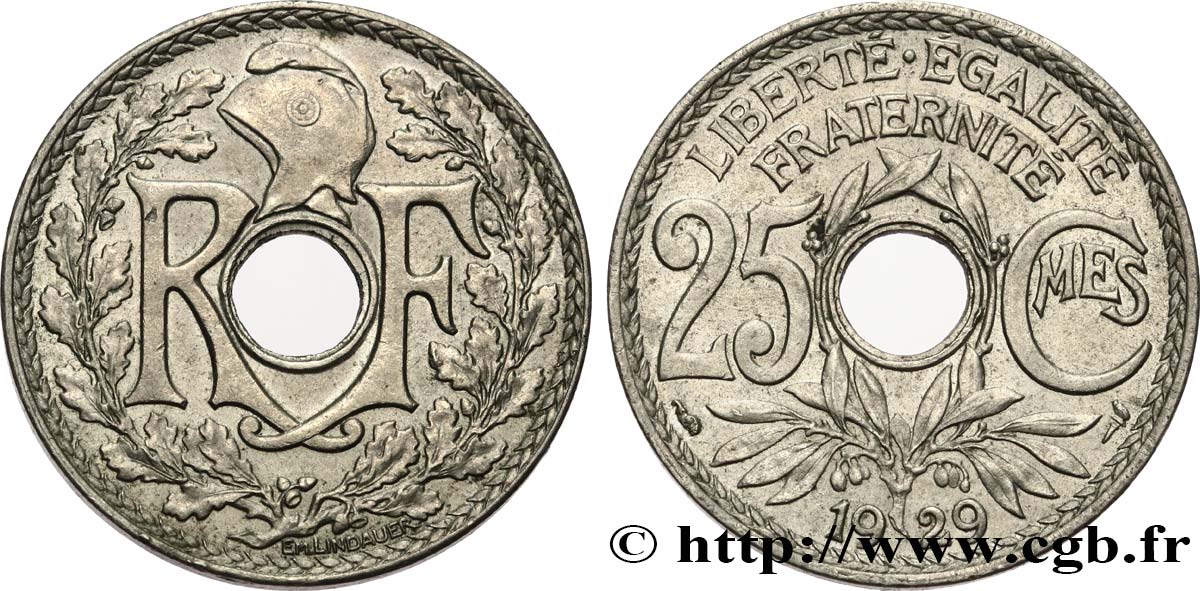 25 centimes Lindauer 1929  F.171/13 MBC+ 