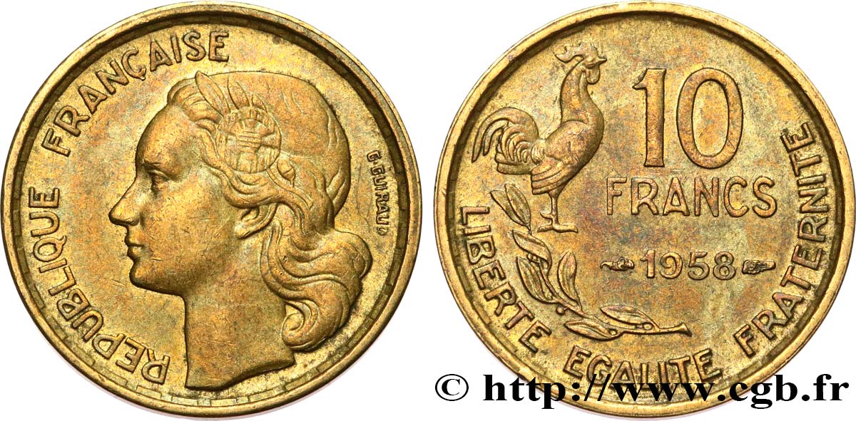 10 francs Guiraud 1958  F.363/14 MBC50 