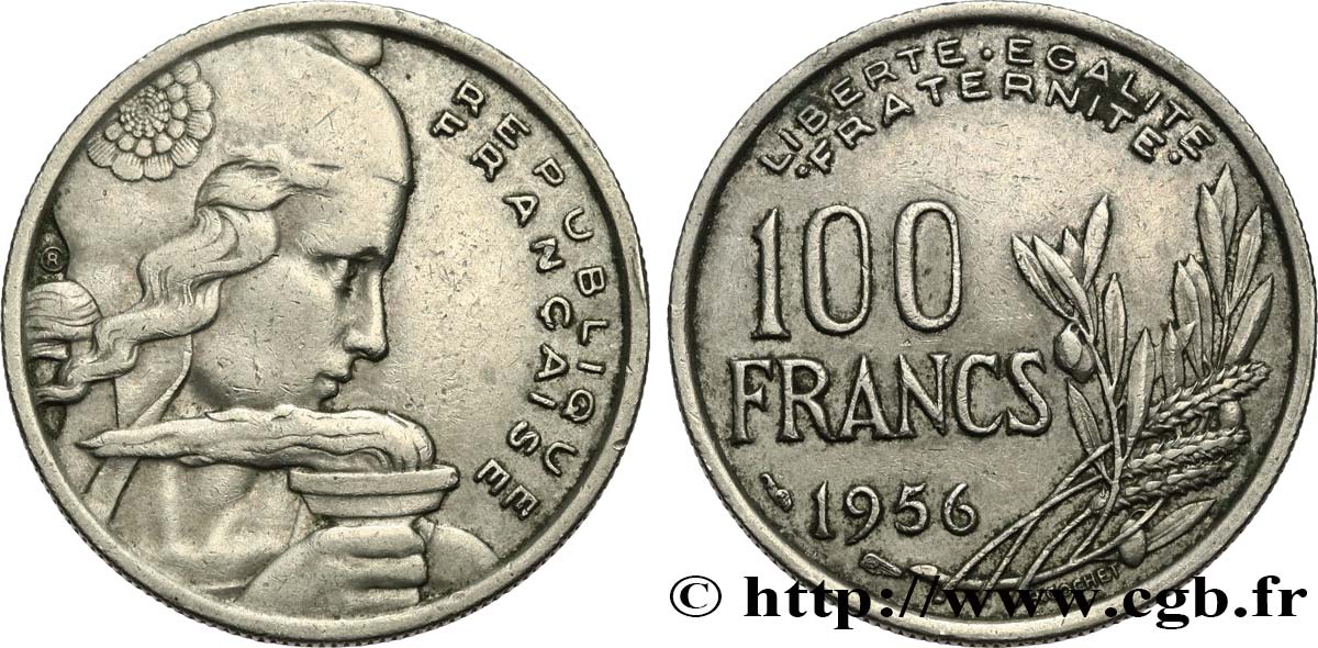 100 francs Cochet 1956  F.450/8 TB25 