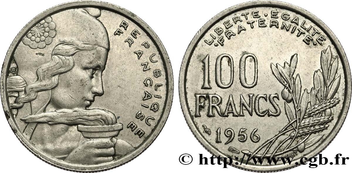 100 francs Cochet 1956  F.450/8 TTB45 