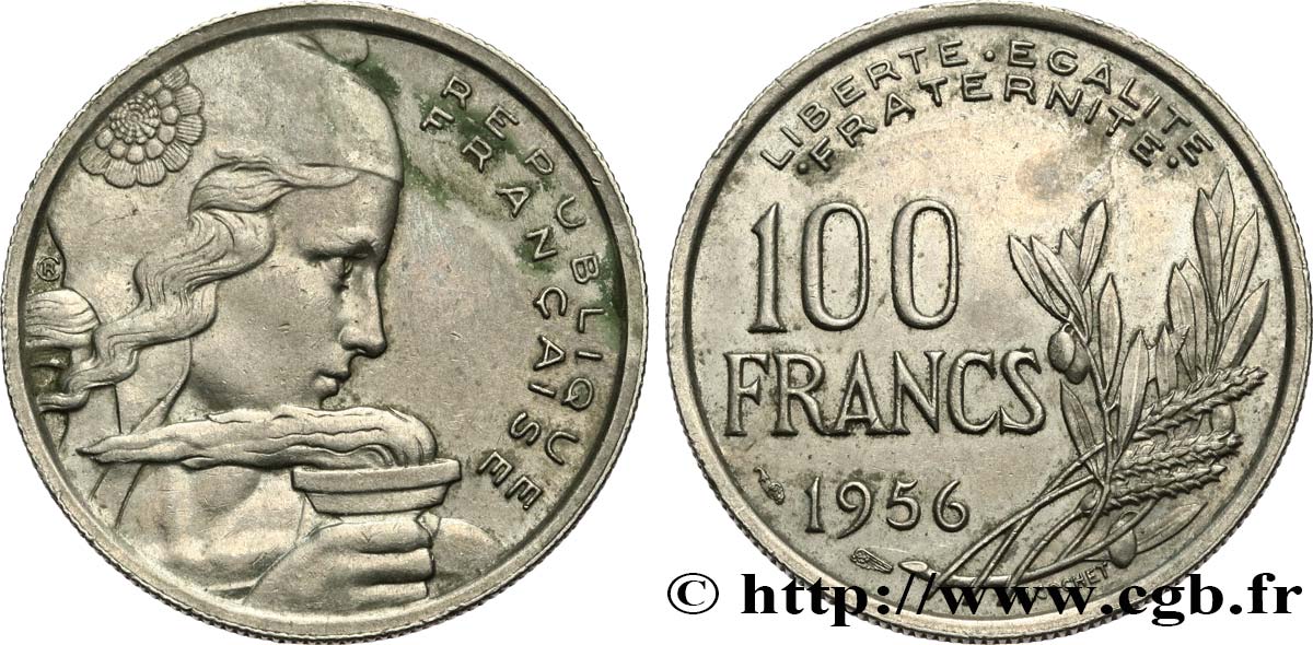 100 francs Cochet 1956  F.450/8 TTB 