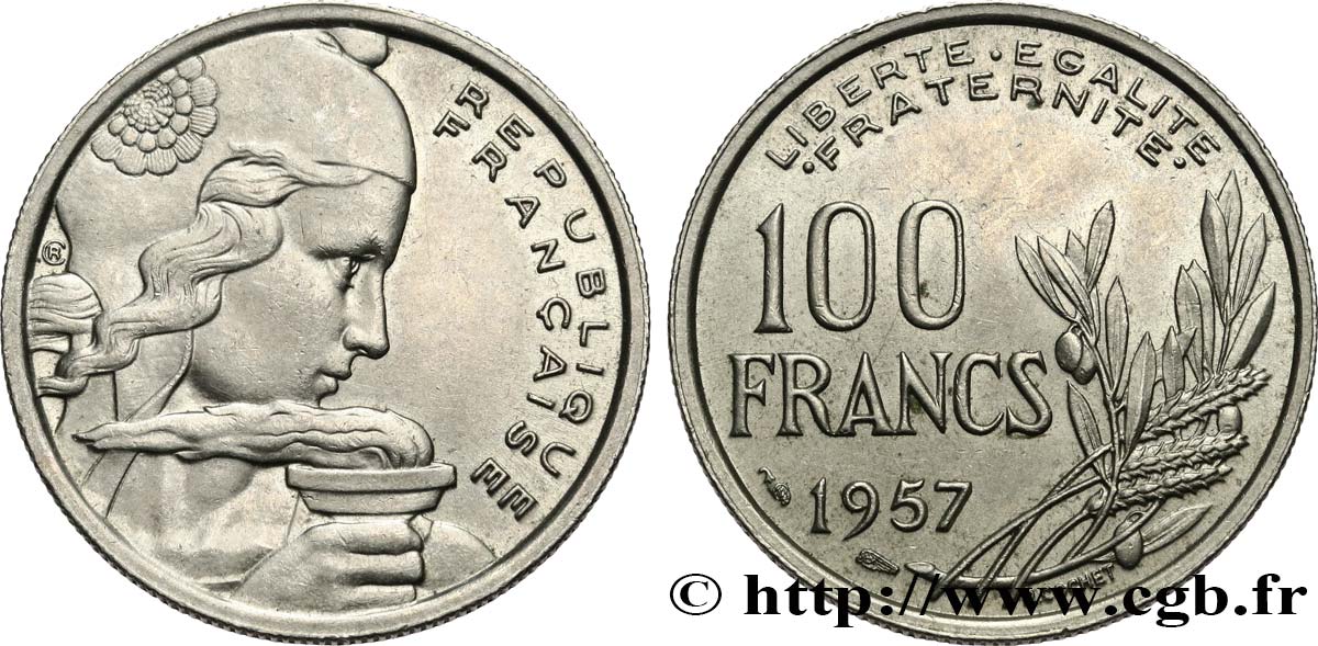 100 francs Cochet 1957  F.450/10 TTB53 