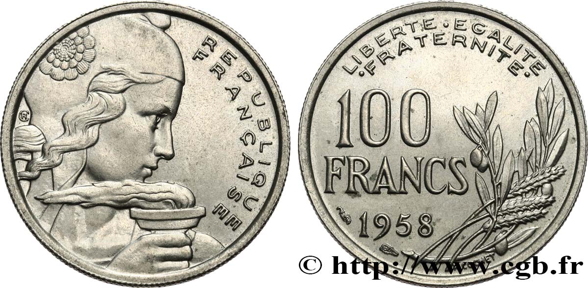 100 francs Cochet 1958  F.450/12 AU53 