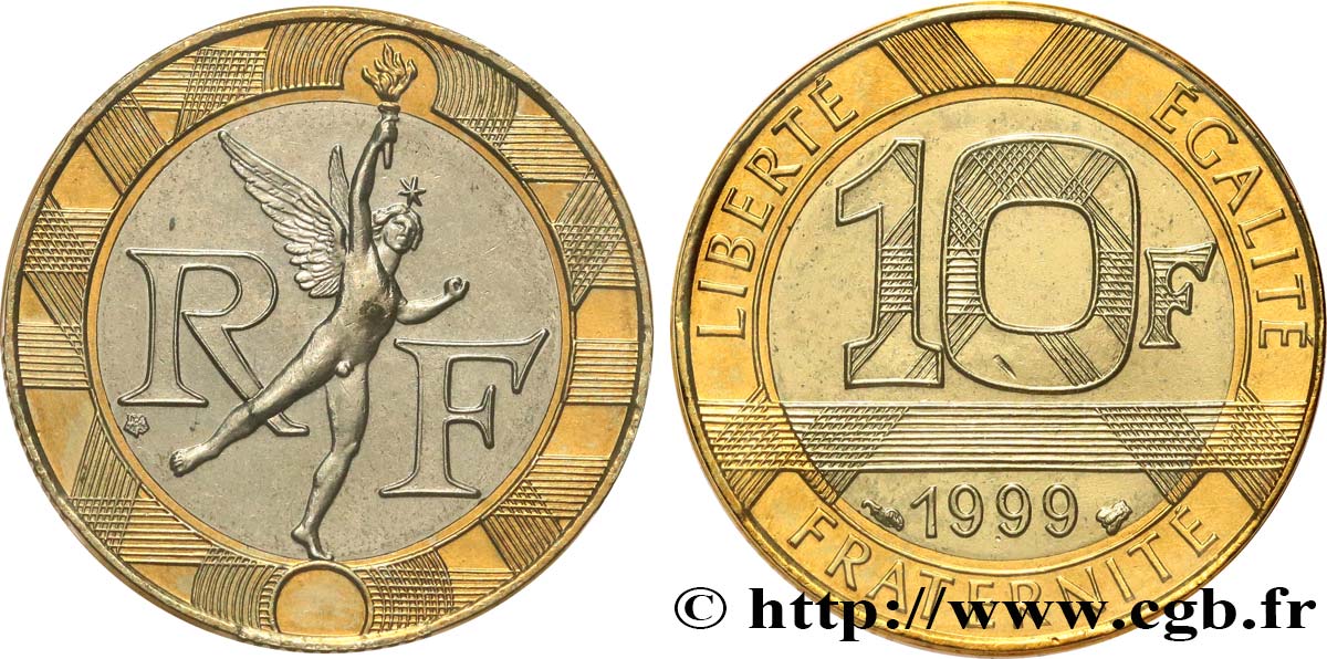 10 francs Génie de la Bastille 1999 Pessac F.375/16 FDC 