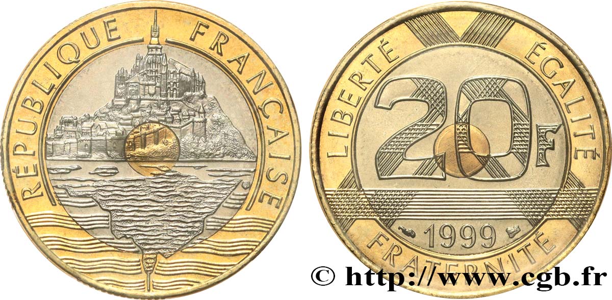 20 francs Mont Saint-Michel 1999 Pessac F.403/15 MS 