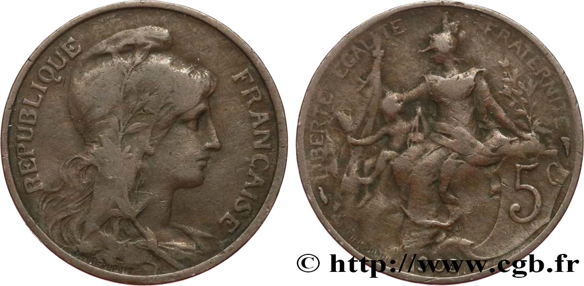 5 centimes Daniel-Dupuis 1905  F.119/15 S15 