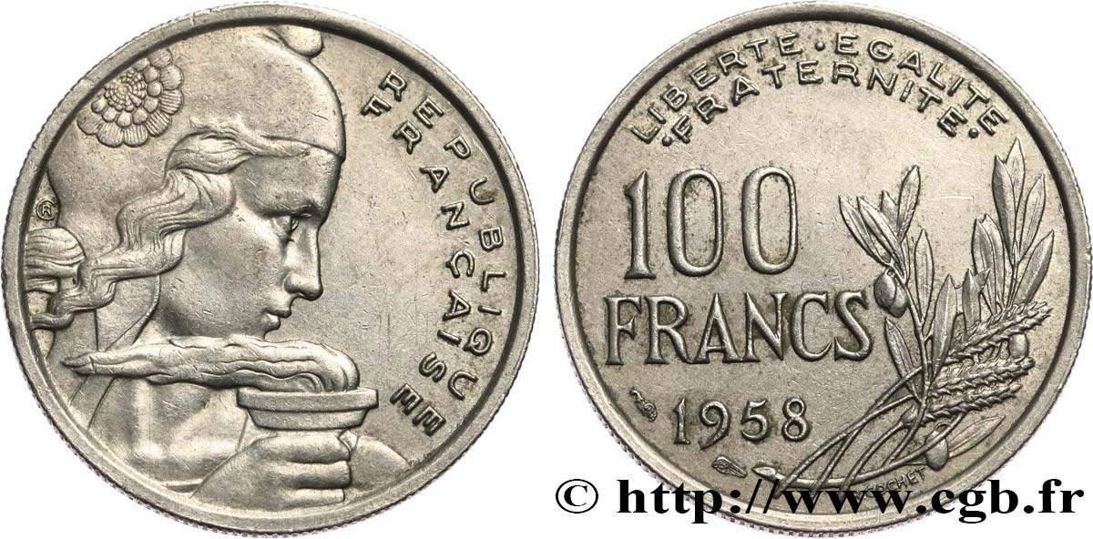 100 francs Cochet 1958  F.450/12 BB 