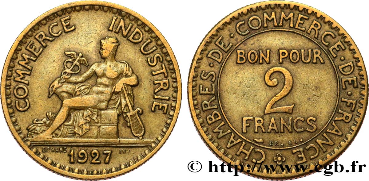 2 francs Chambres de Commerce 1927  F.267/9 S35 
