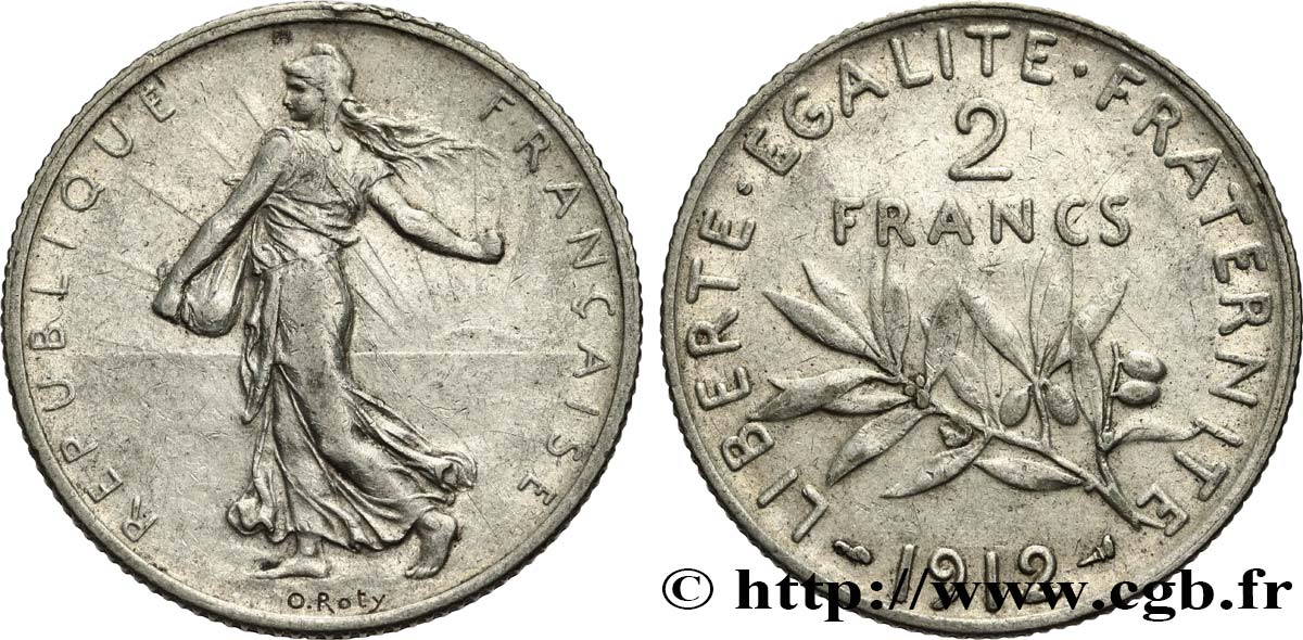 2 francs Semeuse 1912  F.266/13 TTB45 