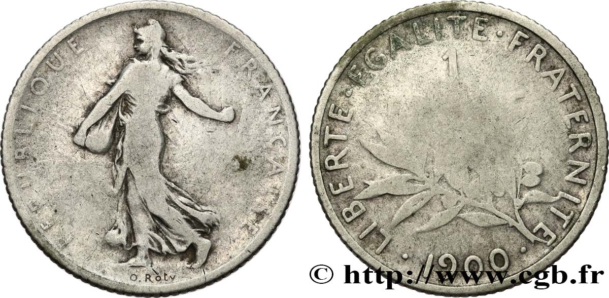 1 franc Semeuse 1900  F.217/4 B8 