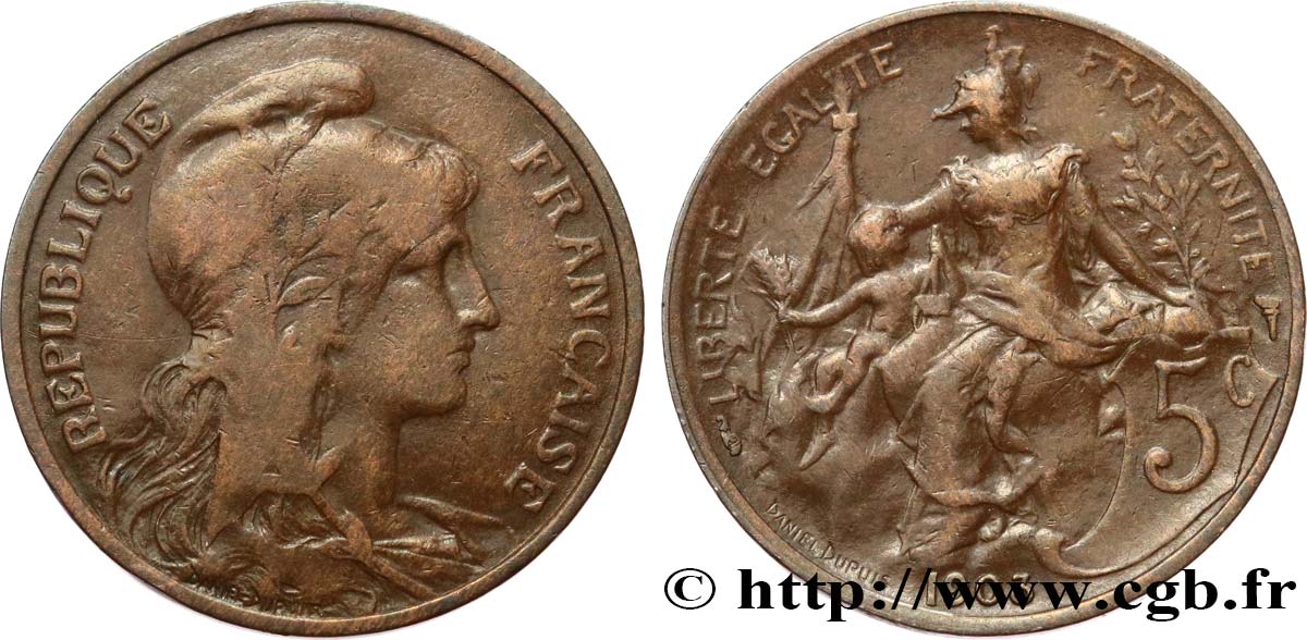 5 centimes Daniel-Dupuis 1903  F.119/13 MB 