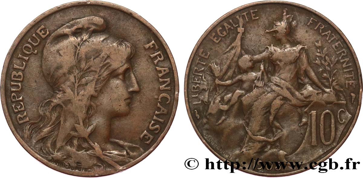 10 centimes Daniel-Dupuis 1905  F.136/14 MB20 