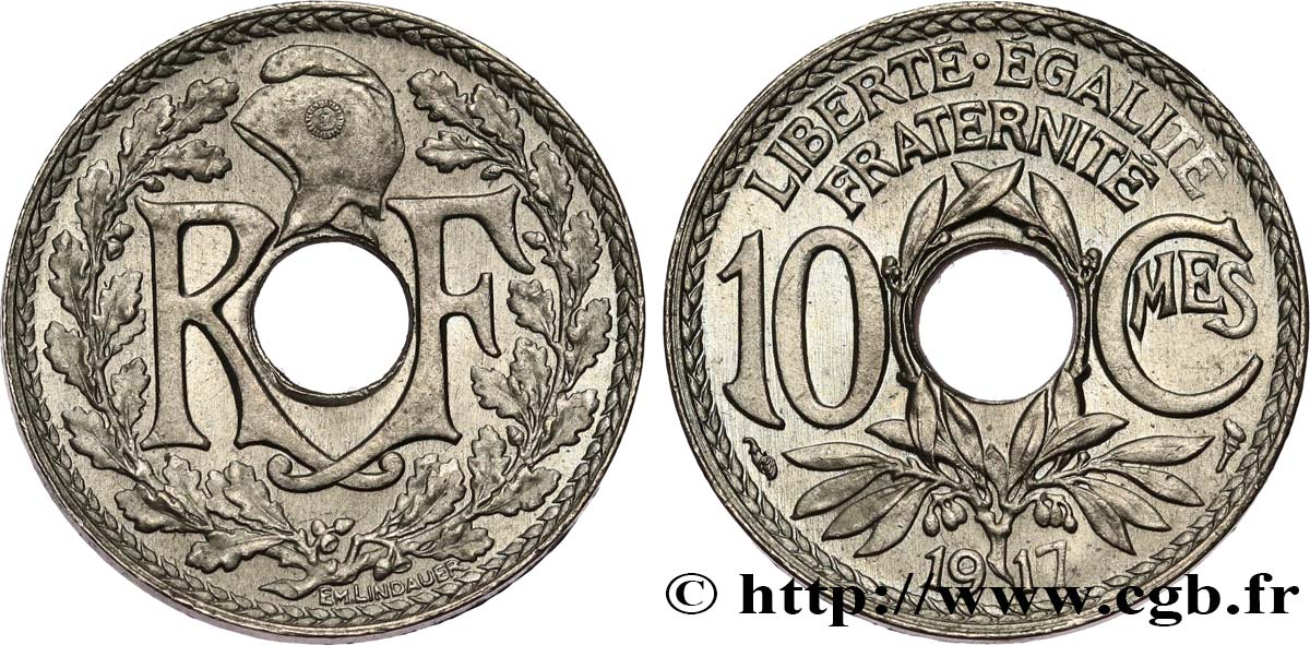 10 centimes Lindauer 1917  F.138/1 EBC62 