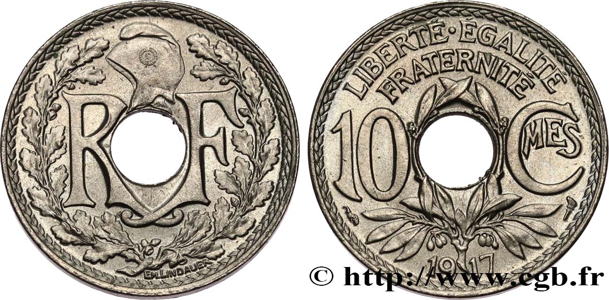 10 centimes Lindauer 1917  F.138/1 SPL63 